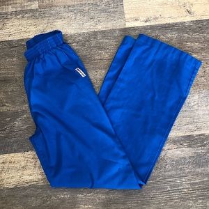 Blue scrub pants